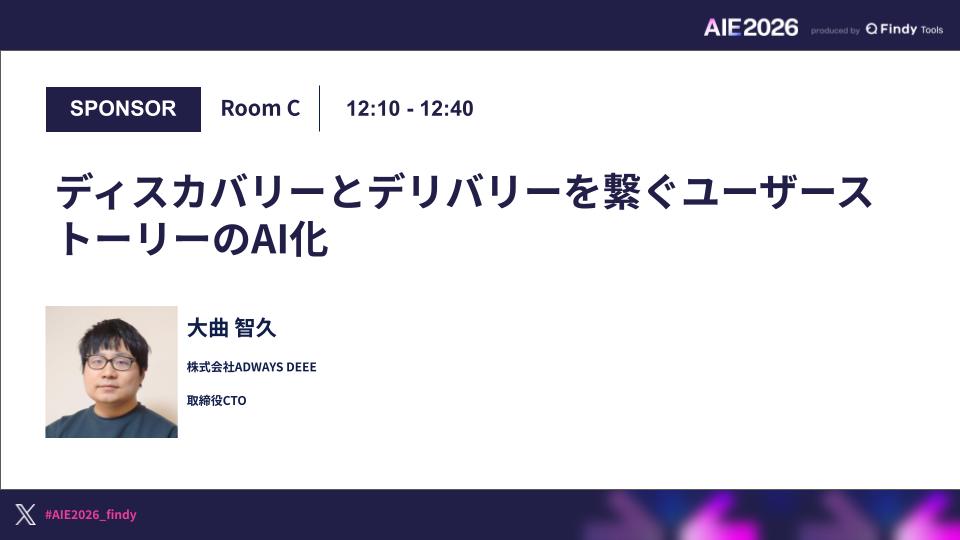 ディスカバリーとデリバリーを繋ぐユーザーストーリーのAI化のサムネイル画像